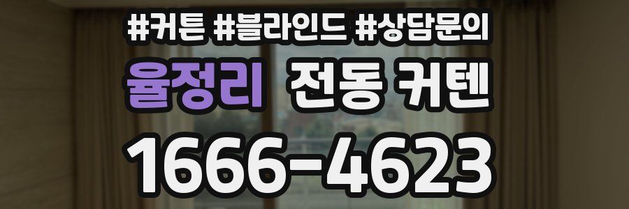 율정리 전동 커텐