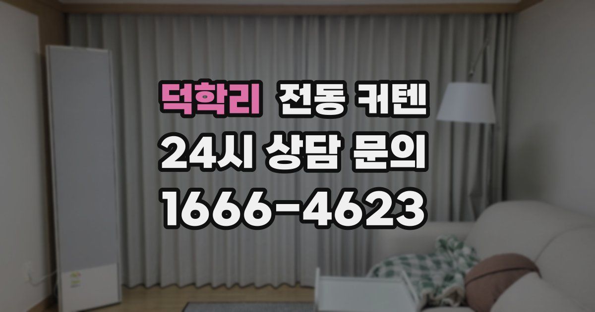 덕학리 전동 커텐
