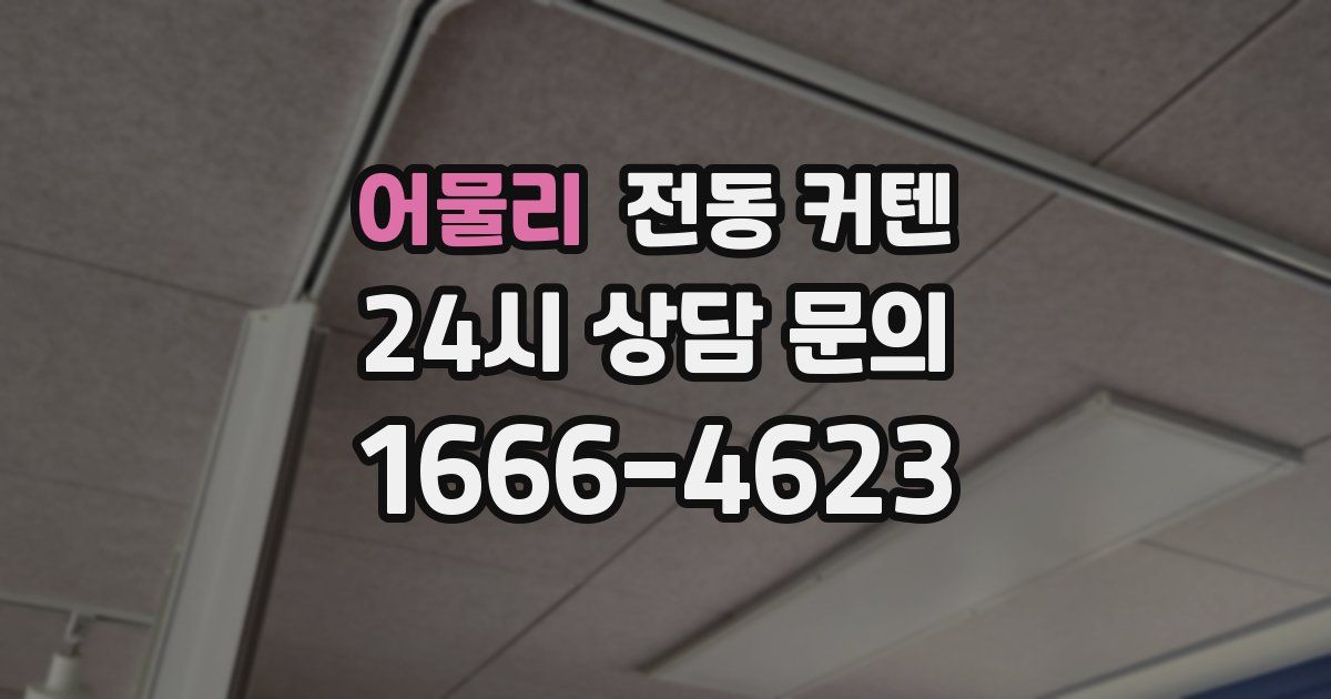 어물리 전동 커텐