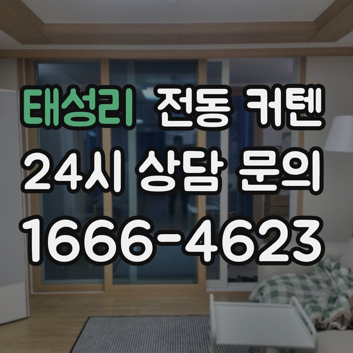태성리 전동 커텐