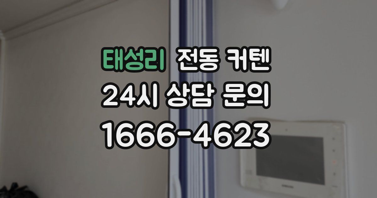 태성리 전동 커텐