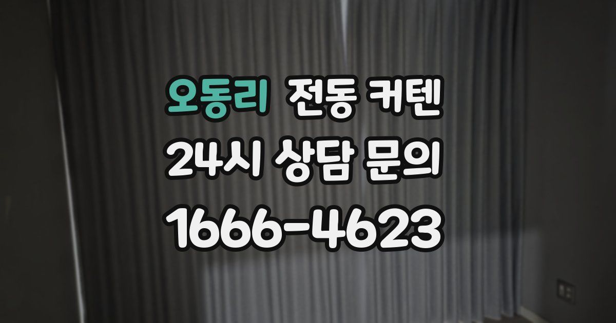 오동리 전동 커텐