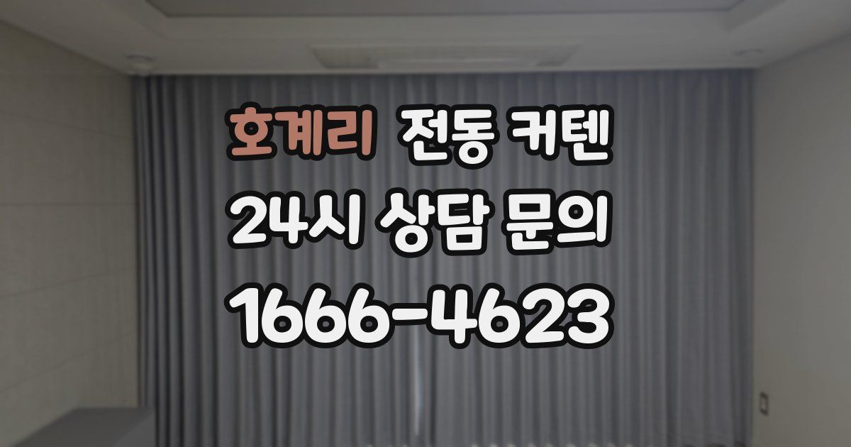 호계리 전동 커텐