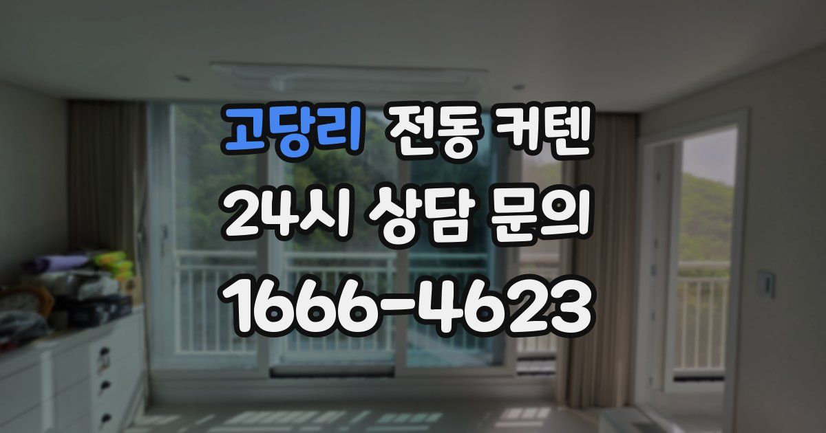 고당리 전동 커텐