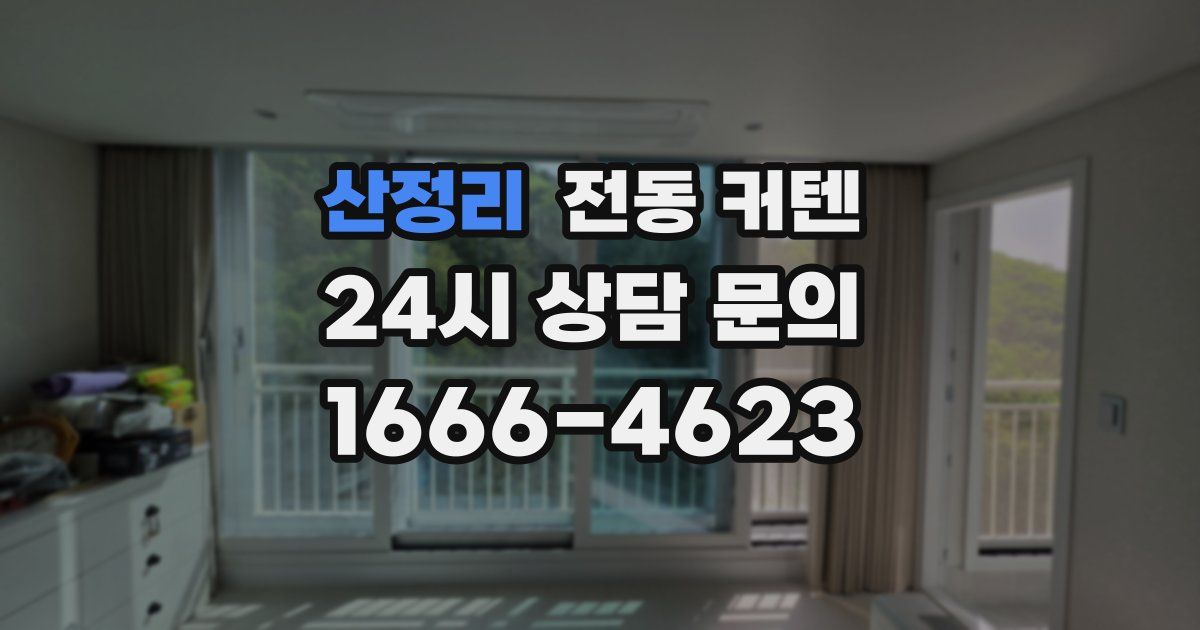 산정리 전동 커텐