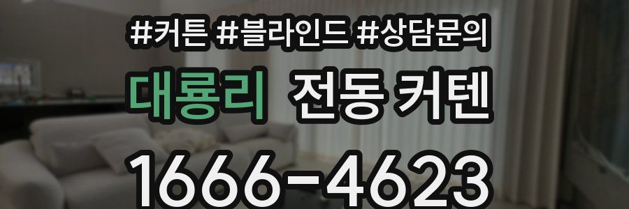 대룡리 전동 커텐