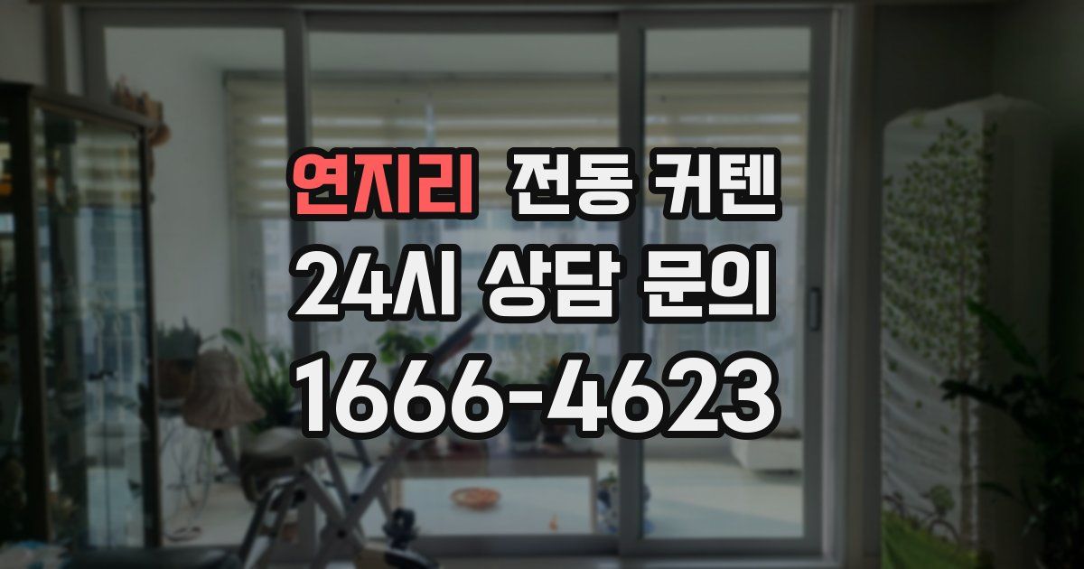 연지리 전동 커텐