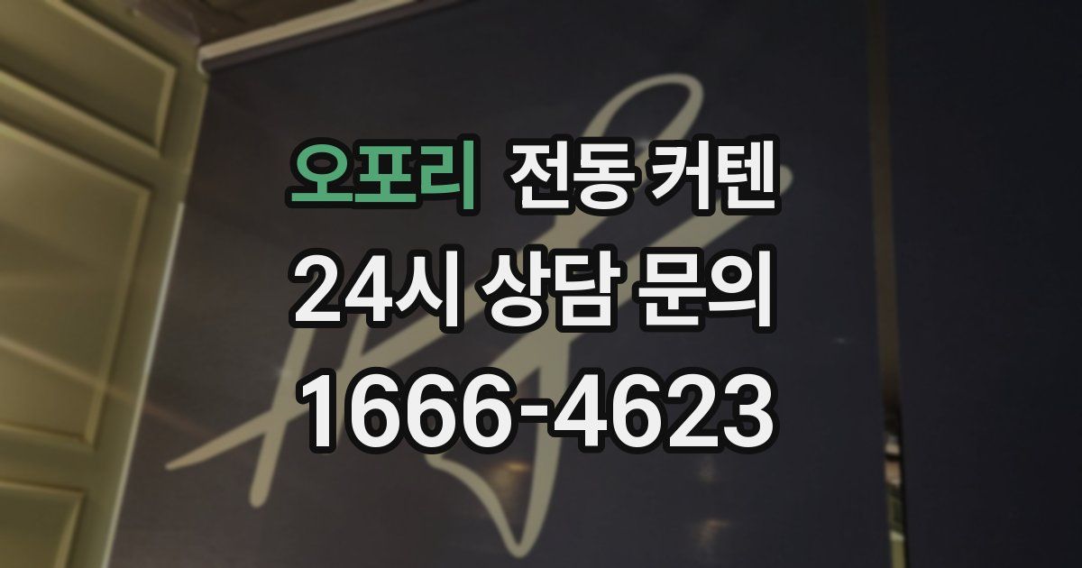오포리 전동 커텐