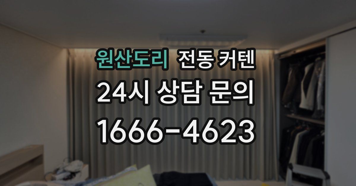 원산도리 전동 커텐