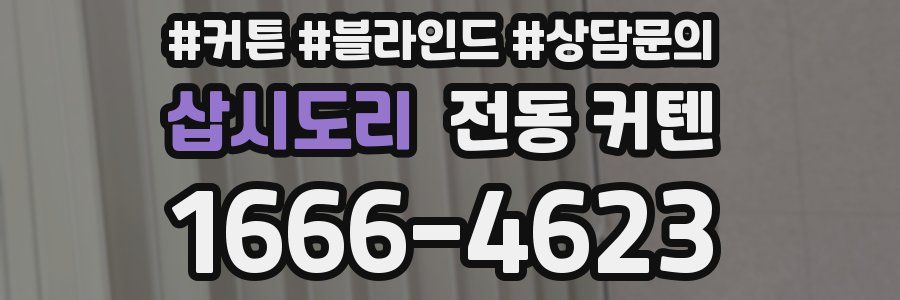 삽시도리 전동 커텐
