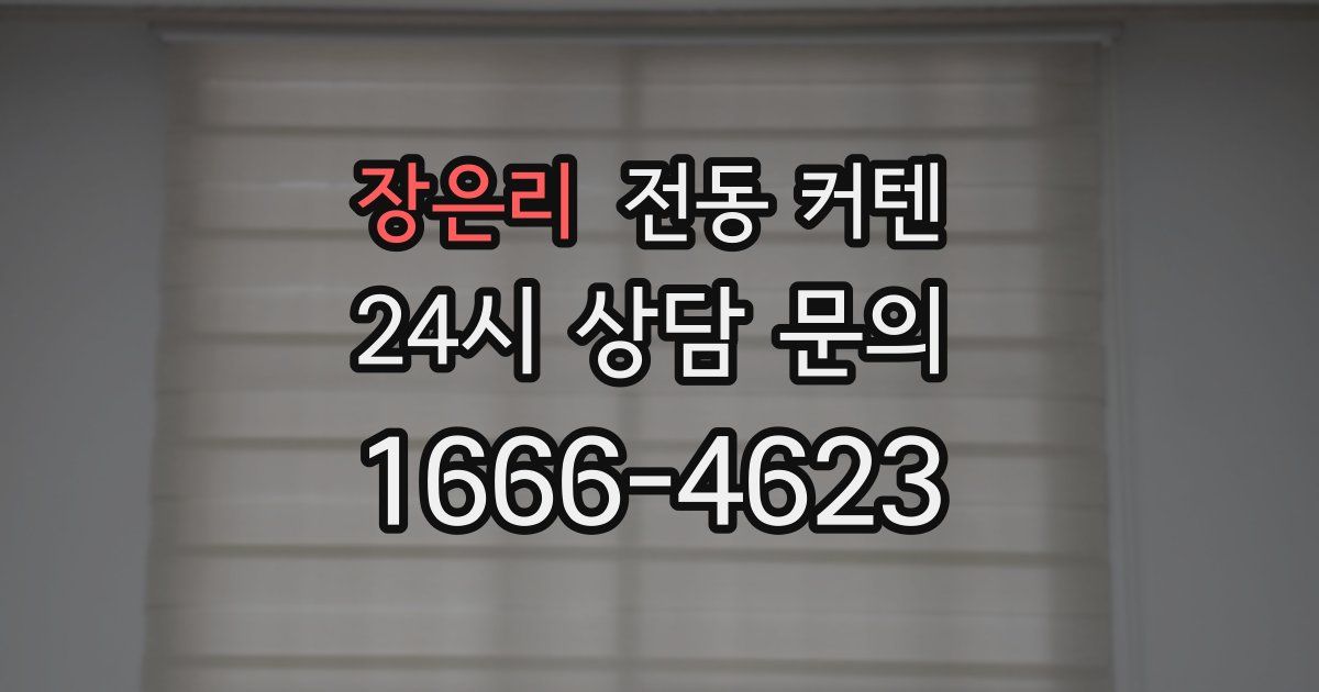 장은리 전동 커텐