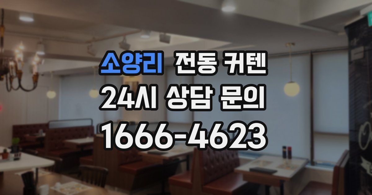 소양리 전동 커텐