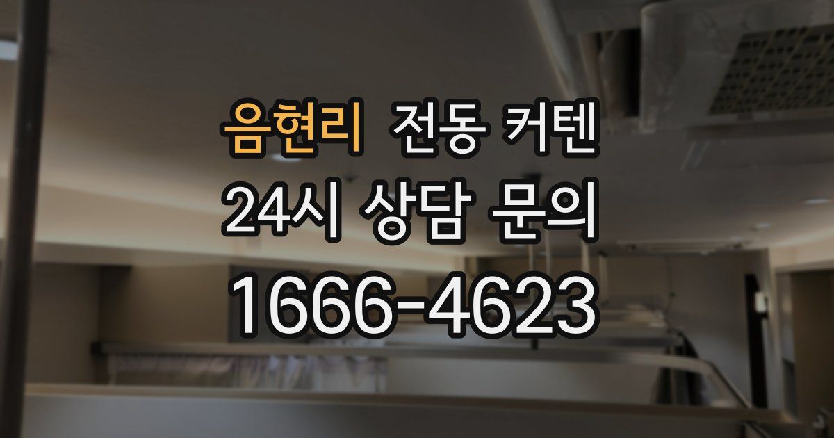 음현리 전동 커텐