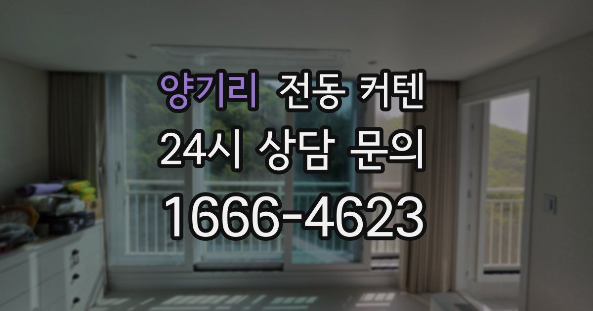 양기리 전동 커텐