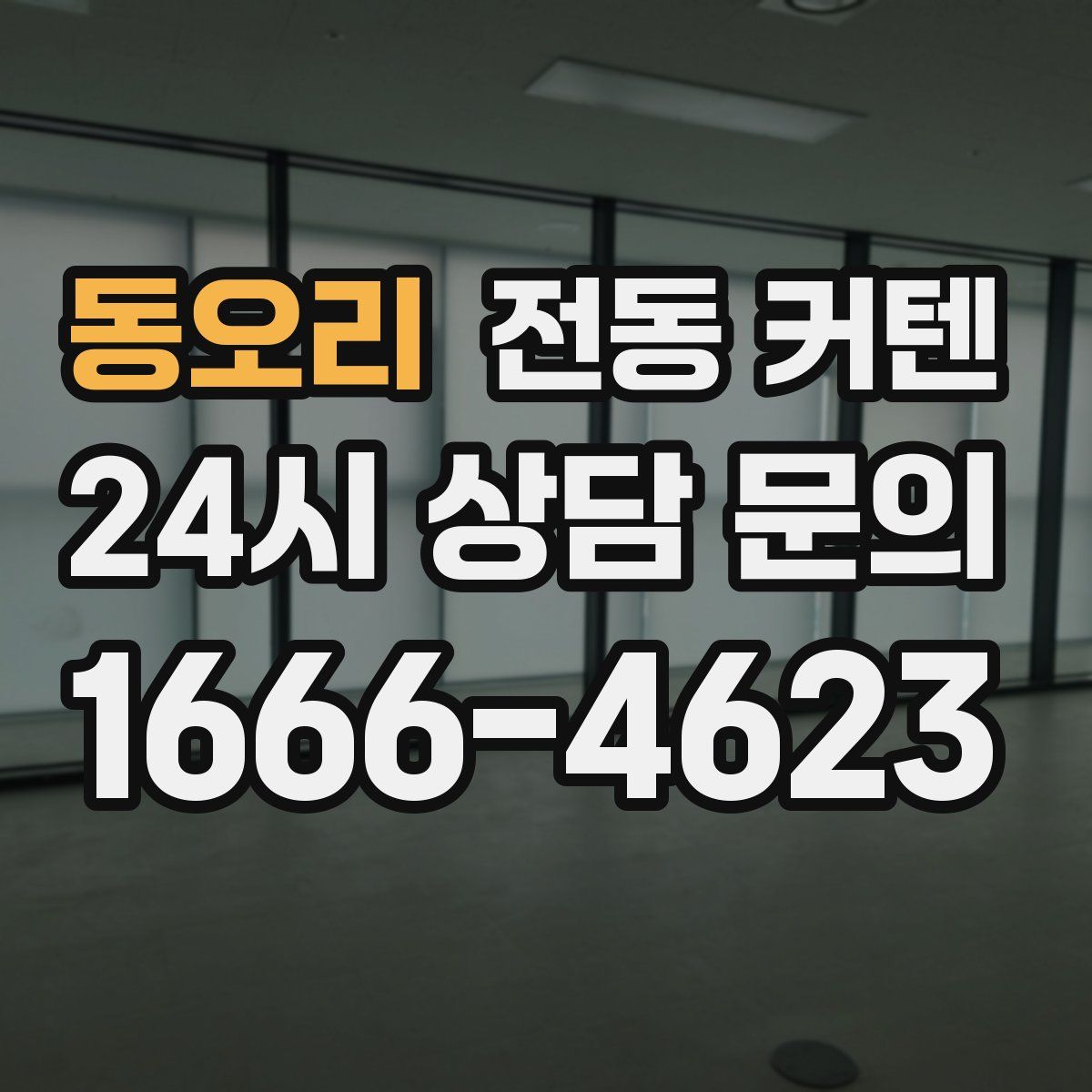 동오리 전동 커텐