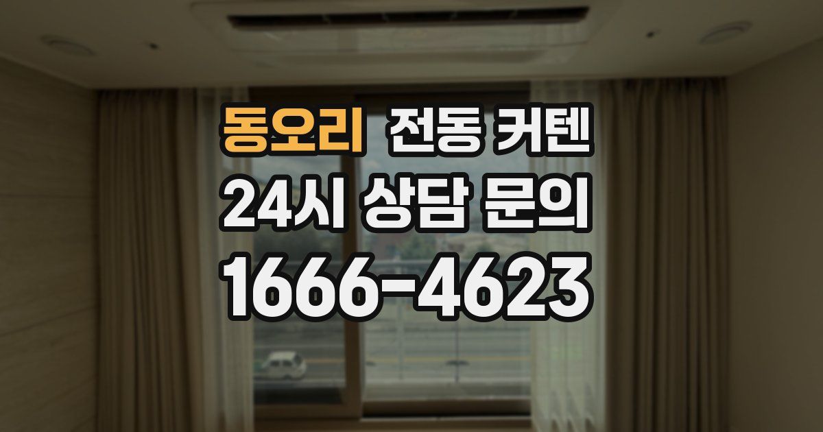 동오리 전동 커텐