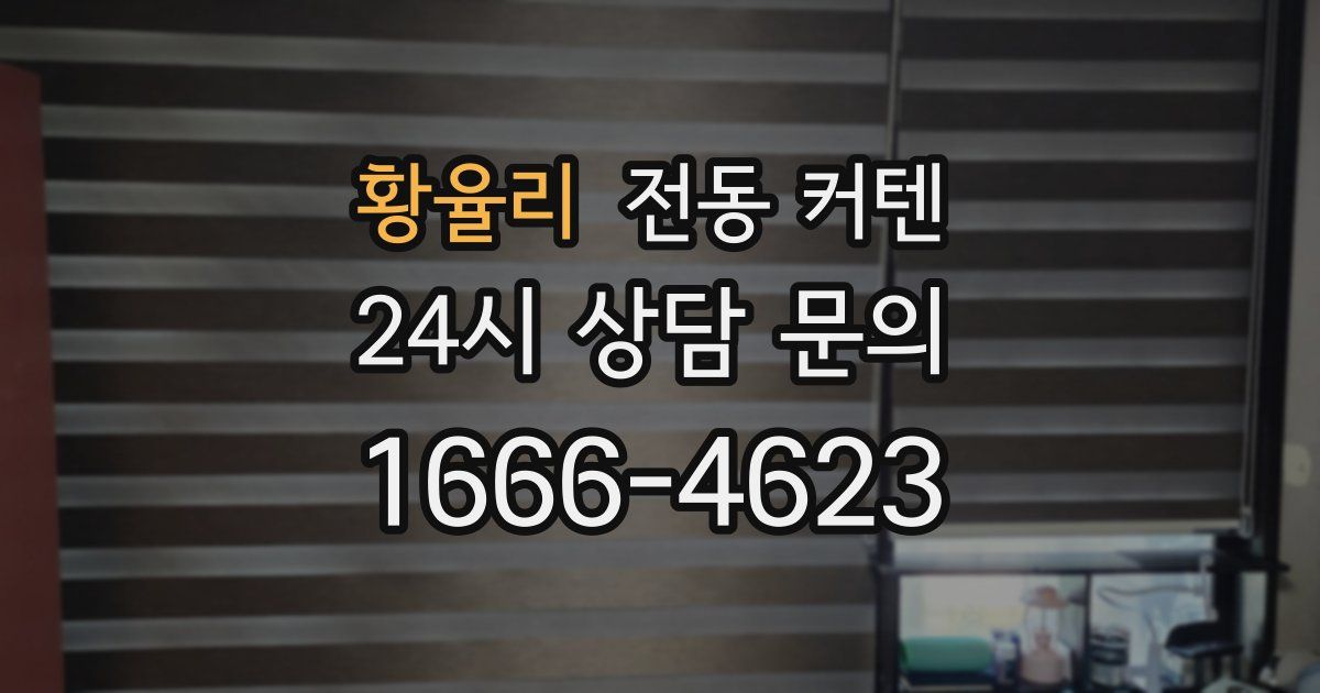 황율리 전동 커텐