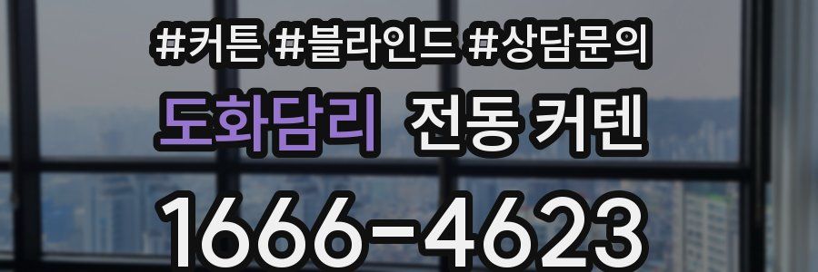 도화담리 전동 커텐