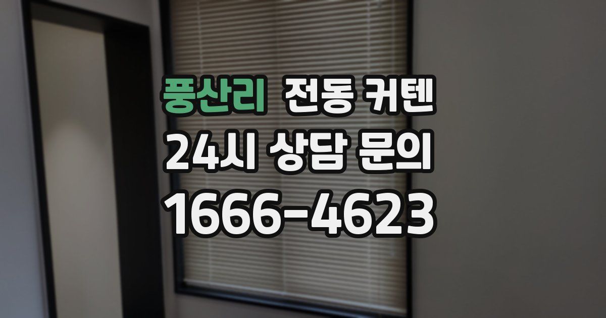 풍산리 전동 커텐