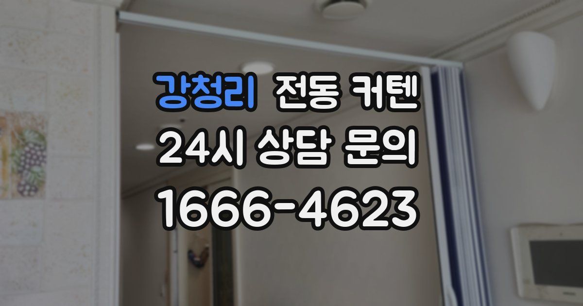 강청리 전동 커텐