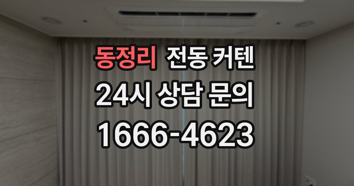 동정리 전동 커텐