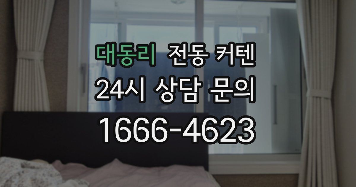 대동리 전동 커텐