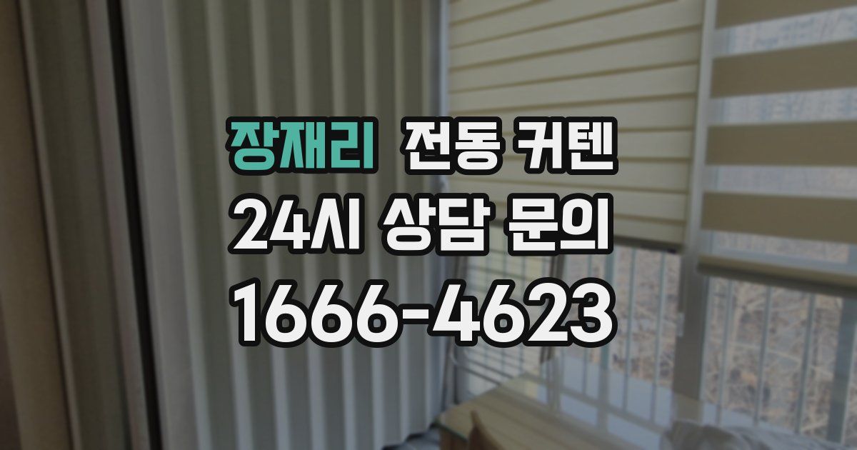 장재리 전동 커텐