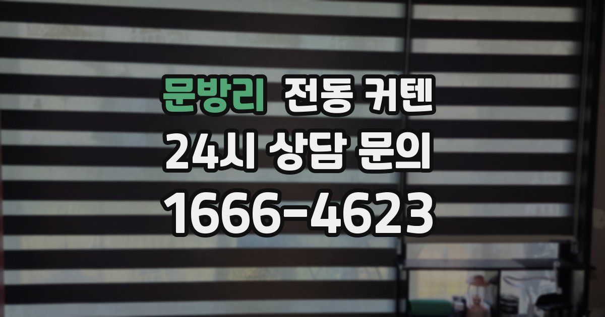 문방리 전동 커텐