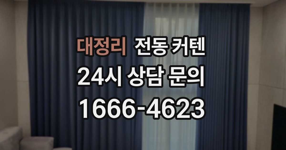 대정리 전동 커텐