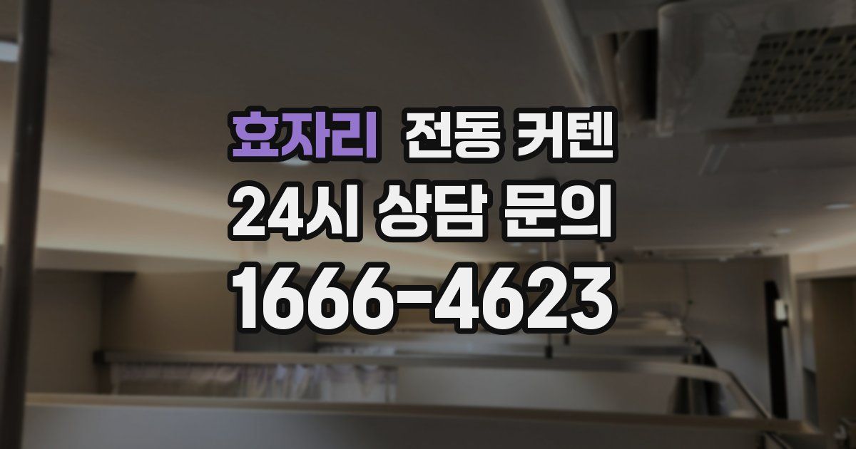 효자리 전동 커텐
