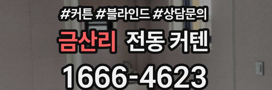금산리 전동 커텐