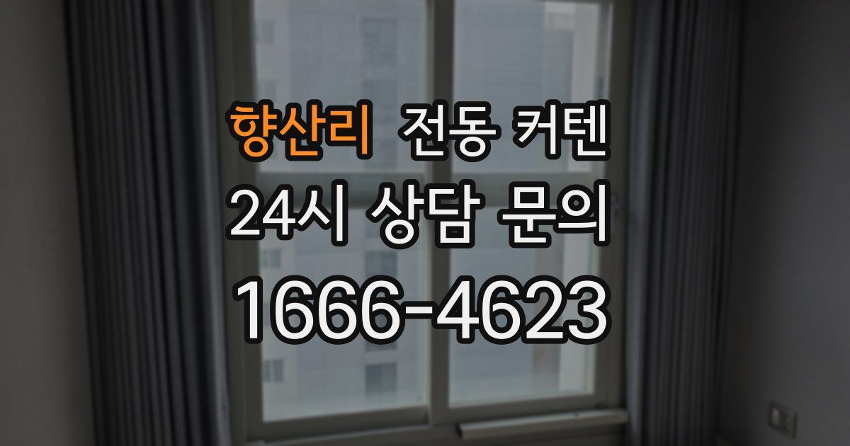 향산리 전동 커텐