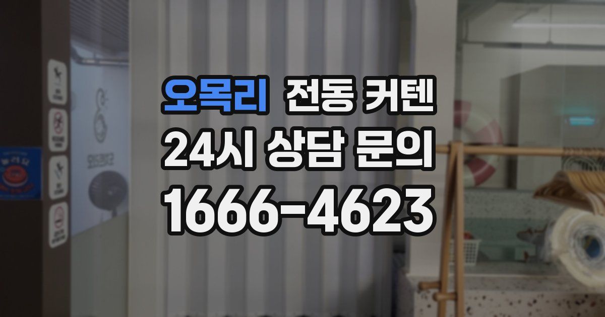 오목리 전동 커텐