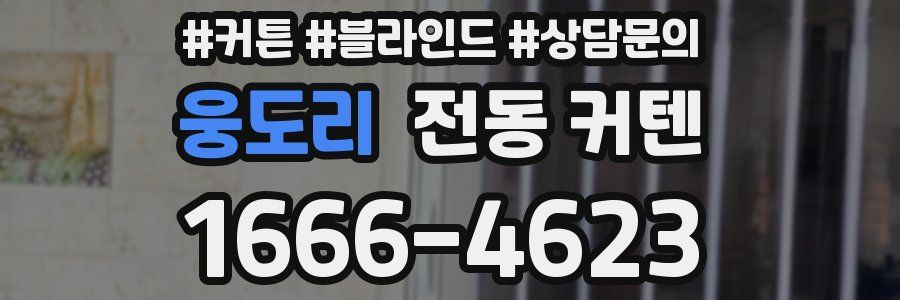 웅도리 전동 커텐