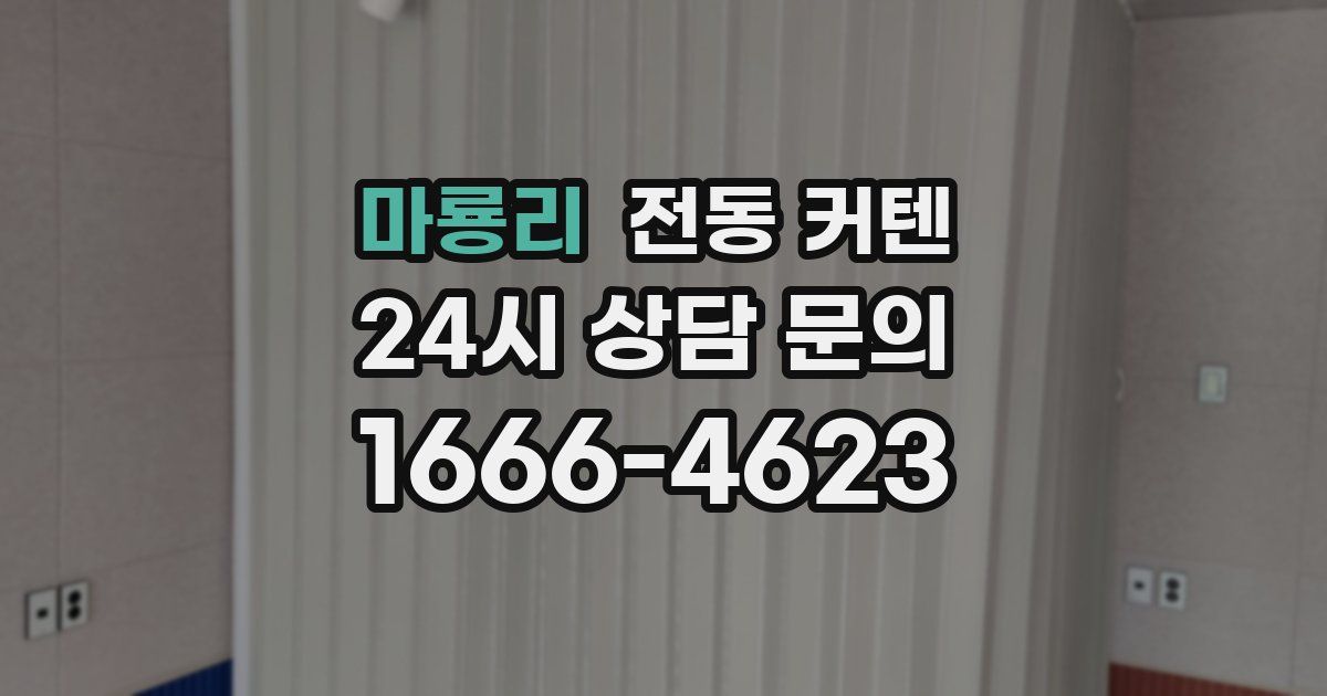마룡리 전동 커텐