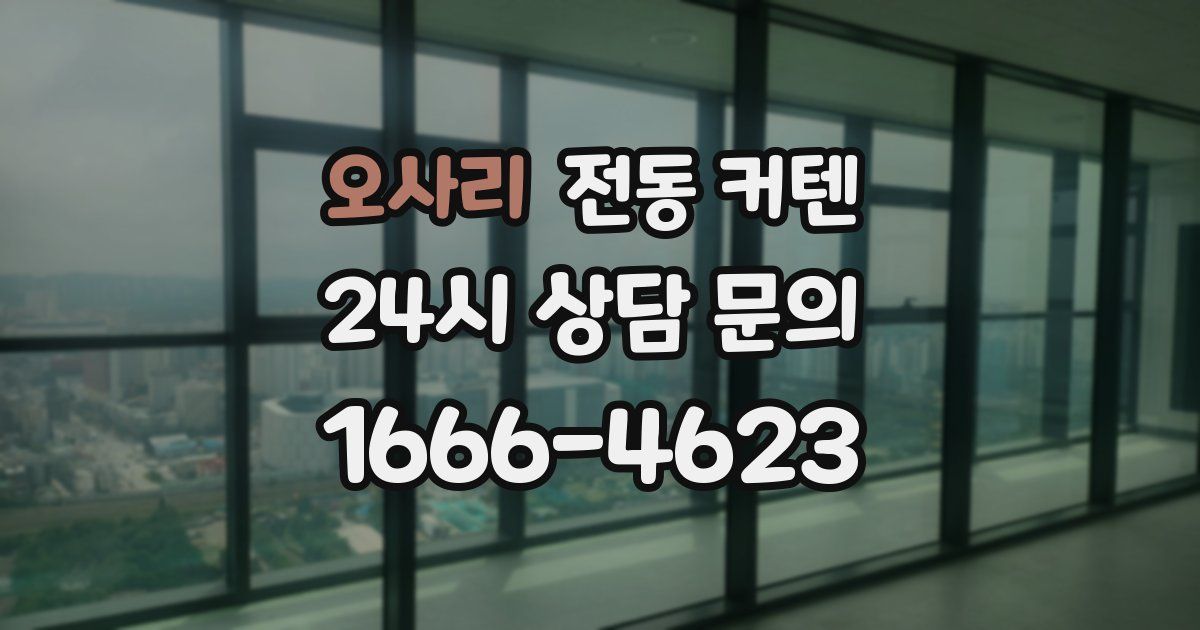오사리 전동 커텐