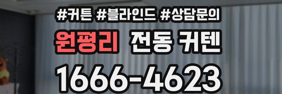 원평리 전동 커텐