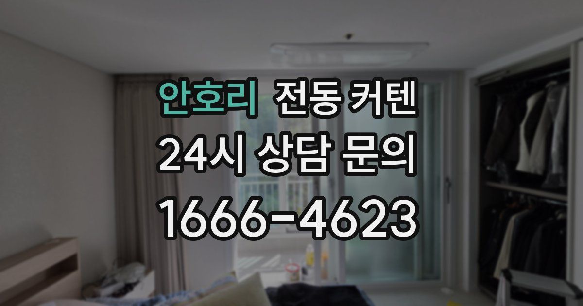 안호리 전동 커텐