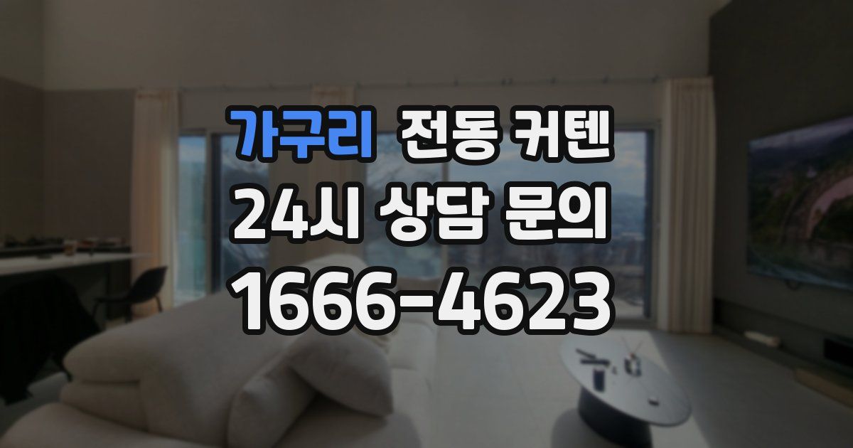 가구리 전동 커텐