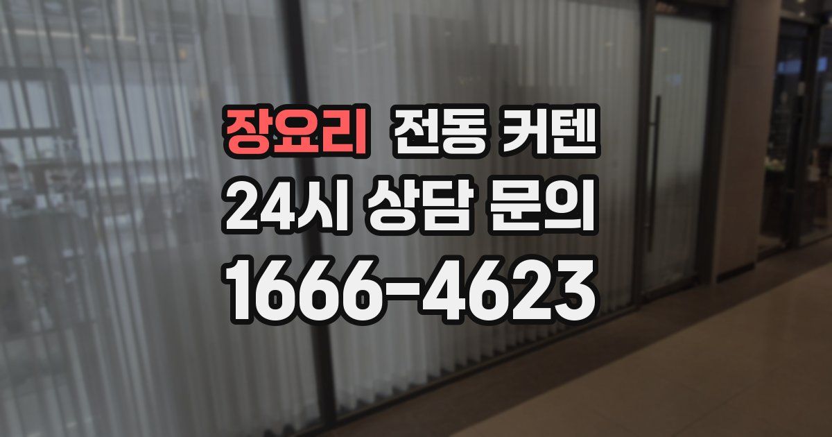 장요리 전동 커텐