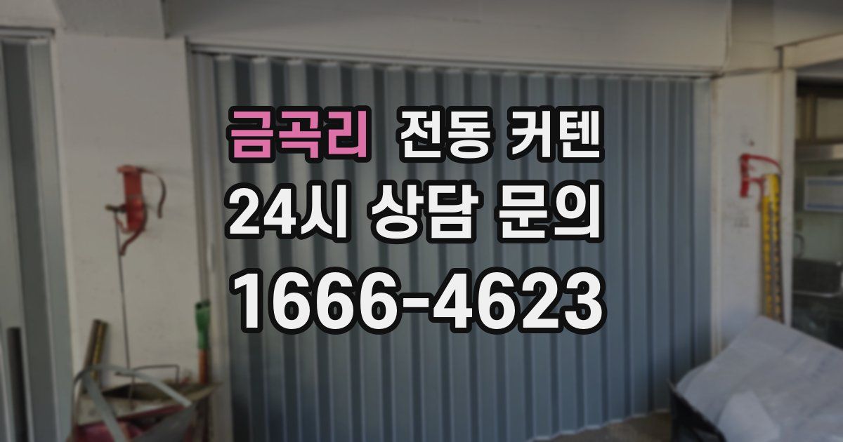 금곡리 전동 커텐
