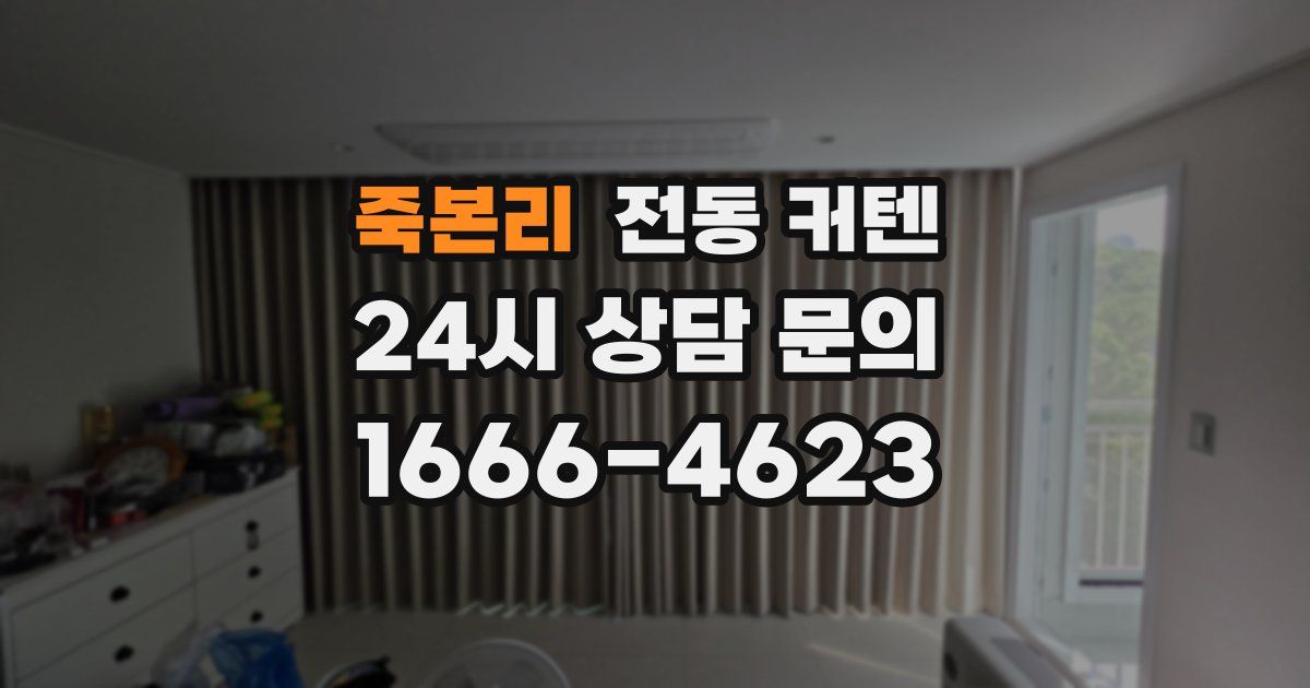 죽본리 전동 커텐