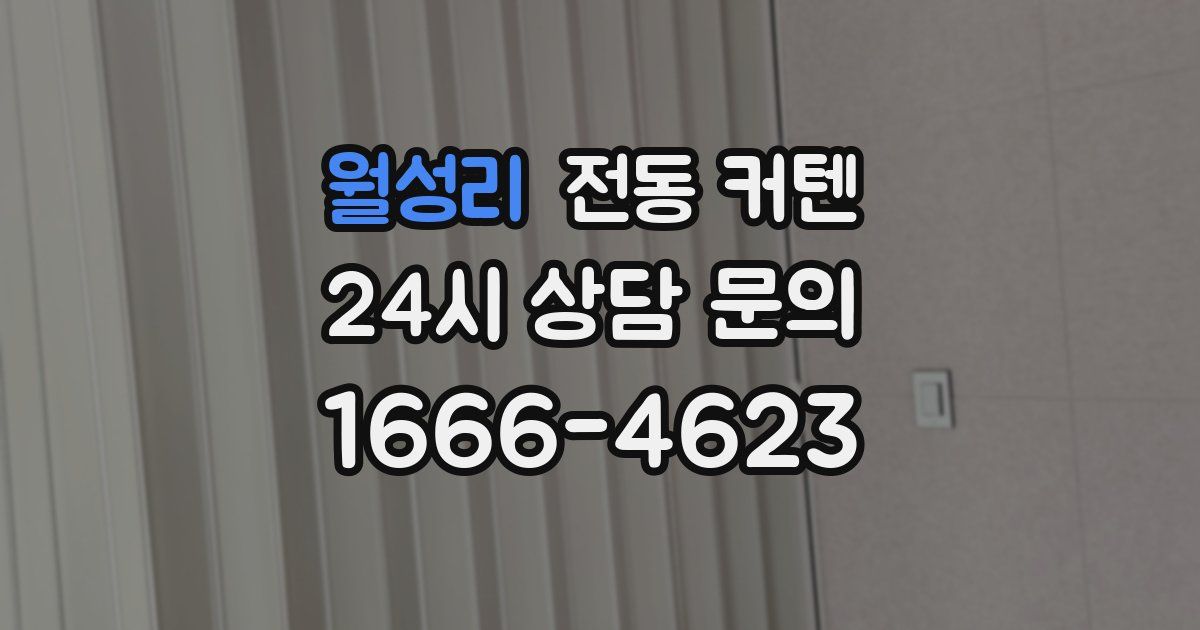 월성리 전동 커텐