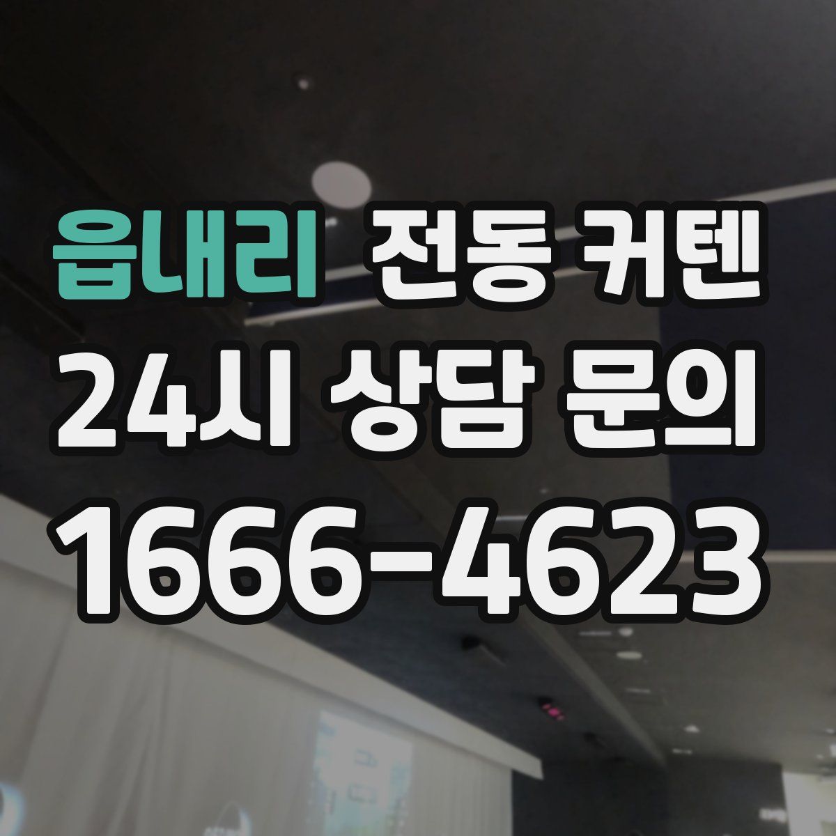 읍내리 전동 커텐