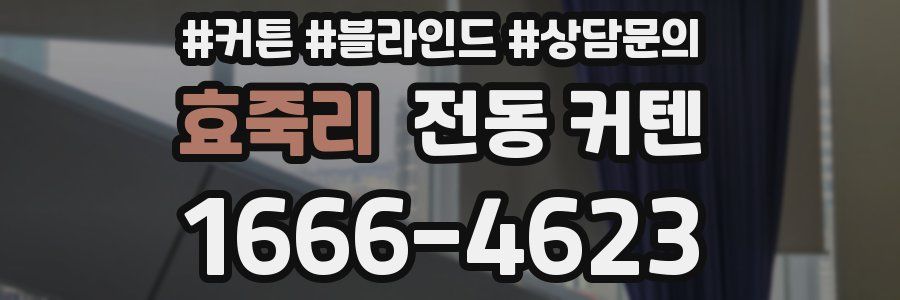 효죽리 전동 커텐