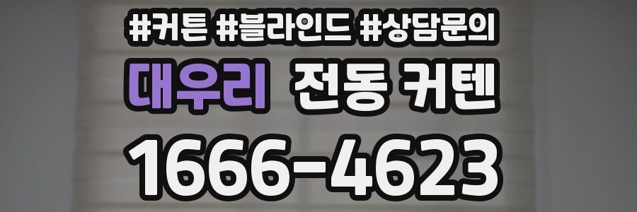 대우리 전동 커텐