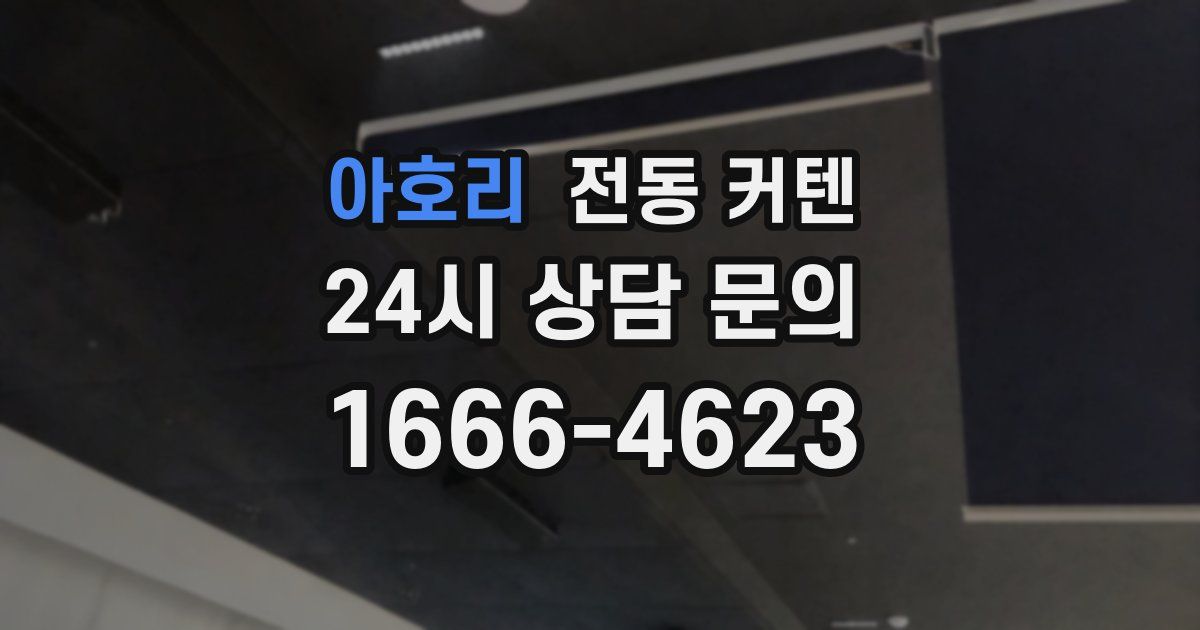아호리 전동 커텐