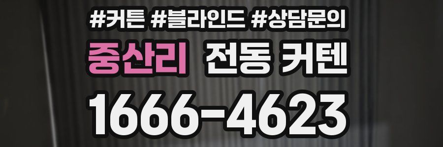 중산리 전동 커텐
