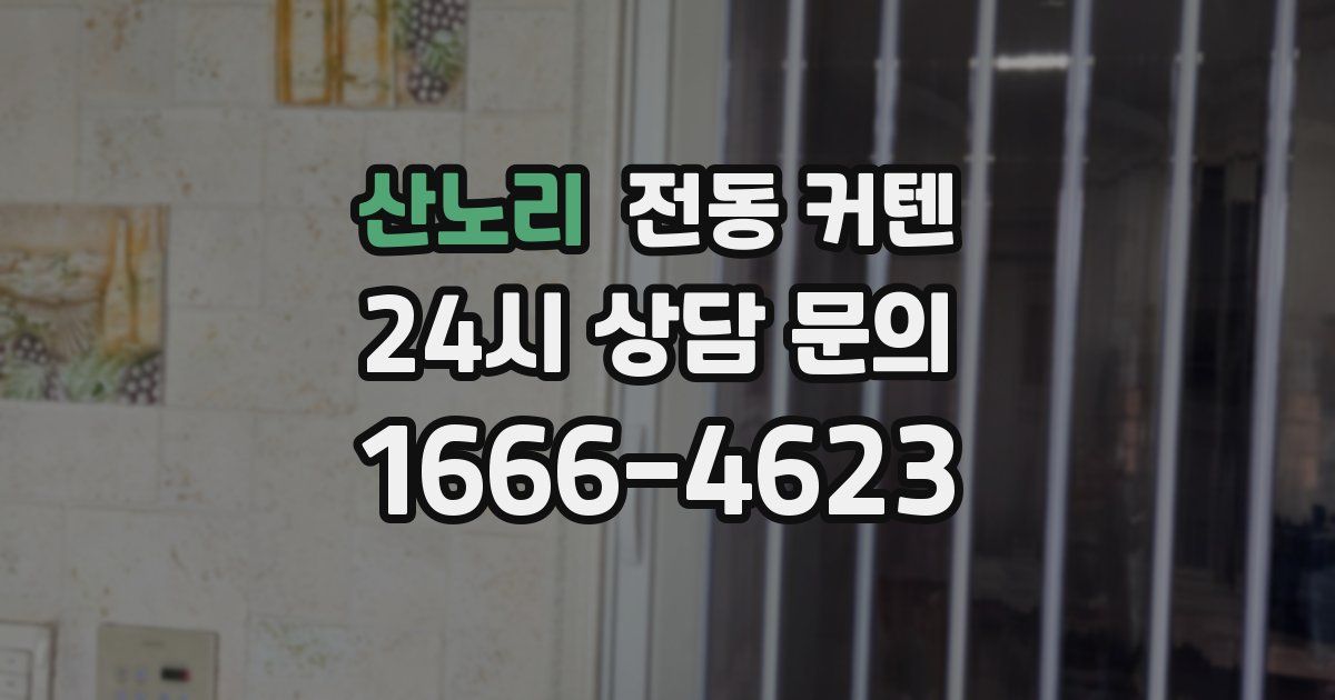 산노리 전동 커텐