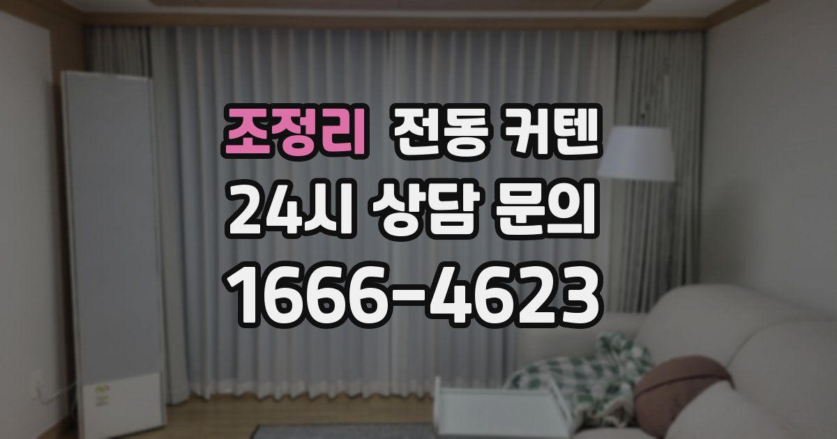 조정리 전동 커텐